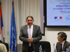 17 - Prof. Avramovic at French-Serbian Connections Conference, Belgrade, 2015